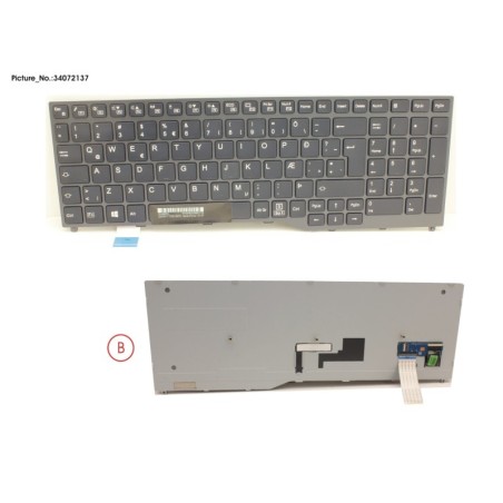 34072137 - KEYBOARD BLACK W.O TS ICELAND