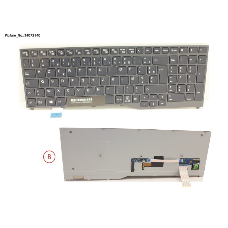34072140 - KEYBOARD BLACK W. TS FRANCE