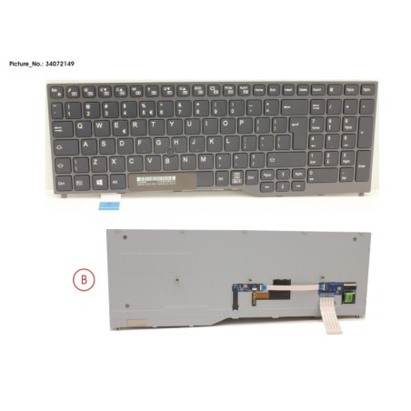 34072149 - KEYBOARD BLACK W. TS US