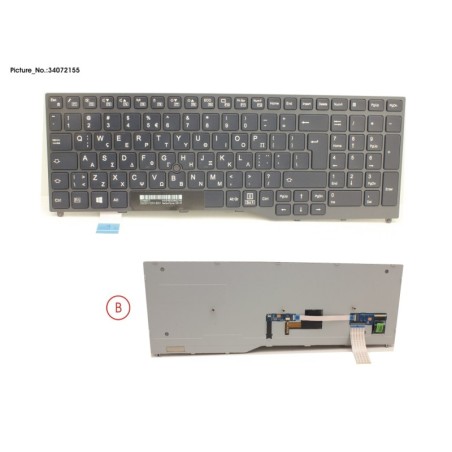 34072155 - KEYBOARD BLACK W. TS GREECE