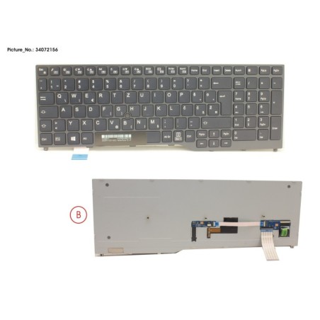 34072156 - KEYBOARD BLACK W. TS EAST EUROPE