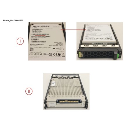 38061720 - SSD SAS 12G 3.2TB MIXED-USE 2.5  H-P EP