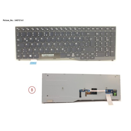 34072161 - KEYBOARD BLACK W. TS ICELAND