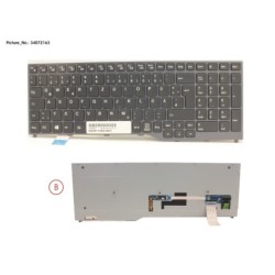 34072163 - KEYBOARD BLACK W. BL GERMAN
