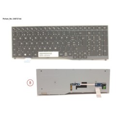 34072166 - KEYBOARD BLACK W. BL SWISS