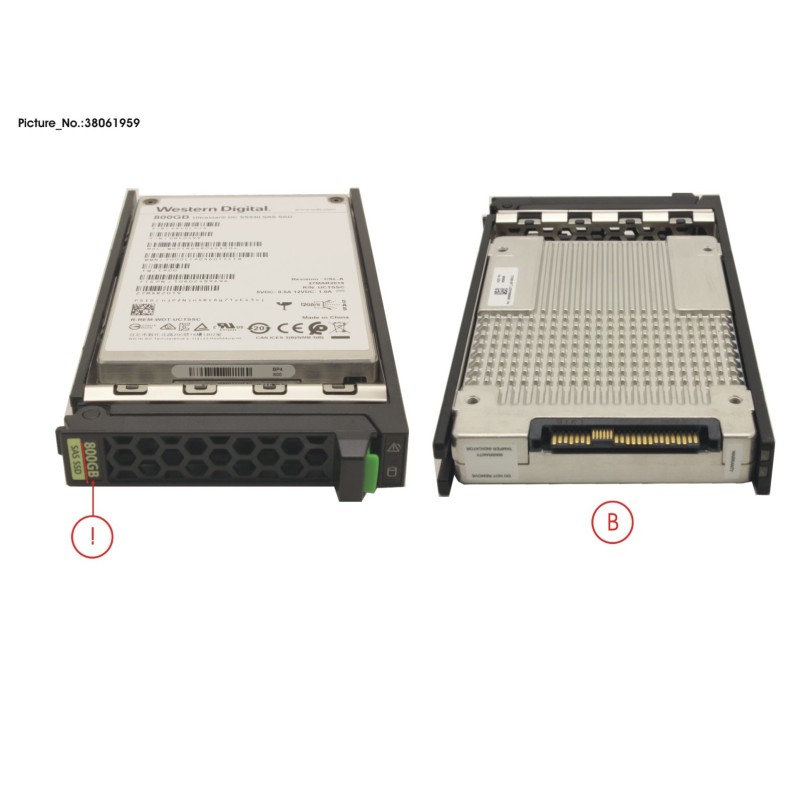 38061959 - SSD SAS 12G 800GB MIXED-USE 2.5  H-P EP