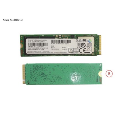34076161 - SSD PCIE M.2 2280 PM981 256GB(SED)