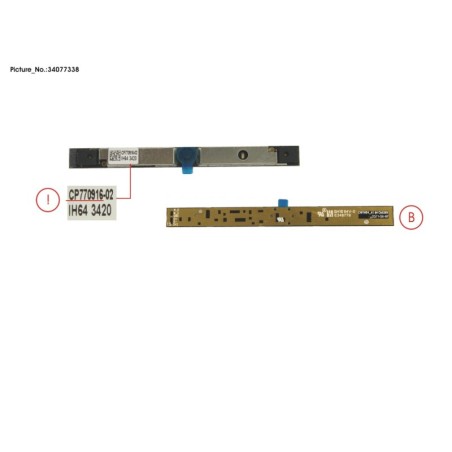 34077338 - CAMERA MODULE (HD) W.2MIC