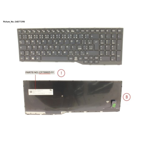34077398 - KEYBOARD US.CZECH.SLOVAKIA (BLACK)