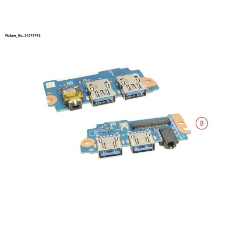 34079795 - SUB BOARD. USB.AUDIO W.O FP