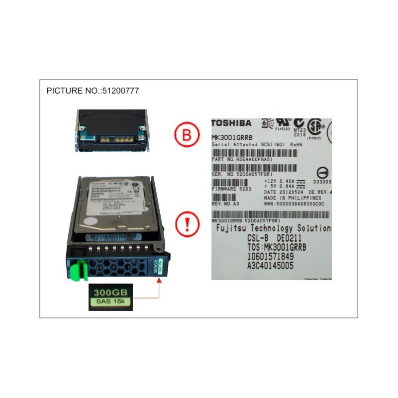 38019626 - HD SAS 6G 300GB 15K HOT PL 2.5  EP