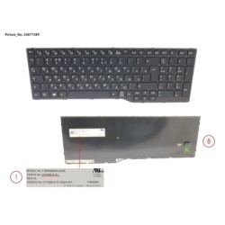 34077389 - KEYBOARD RUSSIAN.US (BLACK)