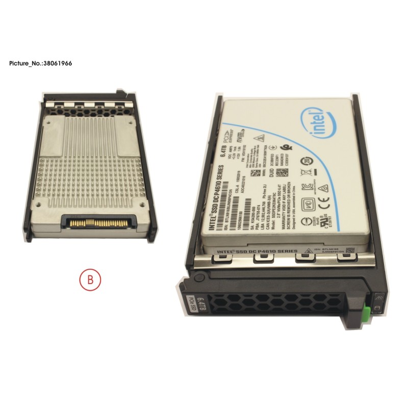 38061966 - SSD PCIE3 6.4TB MIXED-USE 2.5  H-P EP