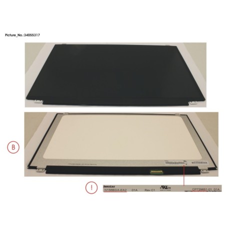 34055317 - LCD PANEL INO AG. N156BGA-EA2 (EDP.HD)