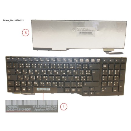 38044221 - KEYBOARD ARABIA.FR (BLACK)