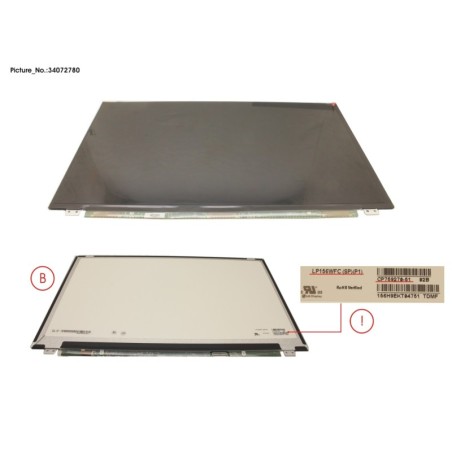 34072780 - LCD PANEL LGD AG. LP156WFC-SPP1(EDP.FHD)