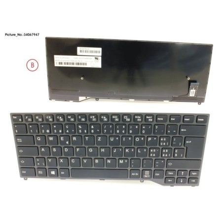 34067947 - KEYBOARD BLACK W.O TS SWISS