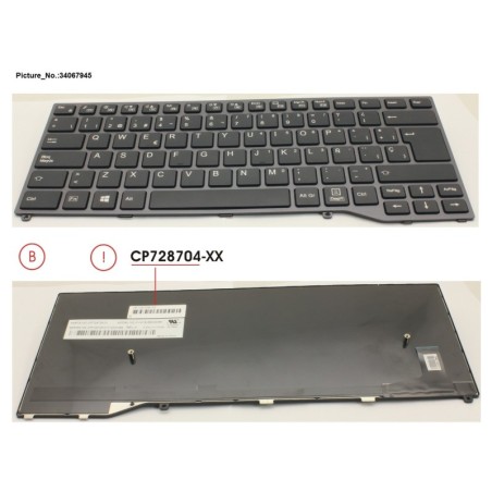34067945 - KEYBOARD BLACK W.O TS SPAIN