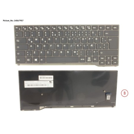 34067957 - KEYBOARD BLACK W.O TS ICELAND