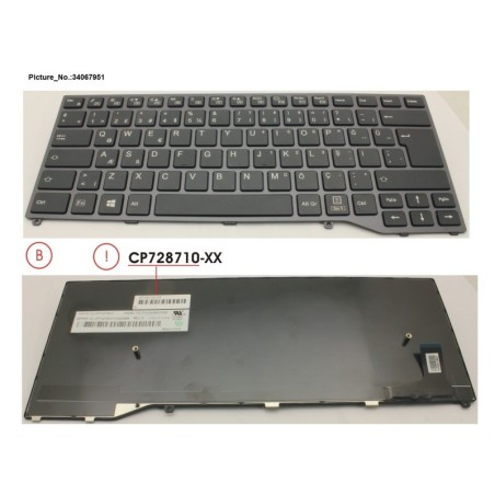 34067951 - KEYBOARD BLACK W.O TS TURKEY