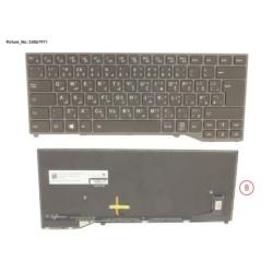 34067971 - KEYBOARD BLACK W. BL ARABIC.UK