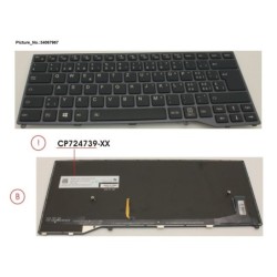 34067967 - KEYBOARD BLACK W. BL SWISS