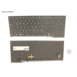 34067964 - KEYBOARD BLACK W. BL GERMAN
