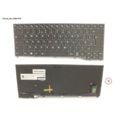 34067975 - KEYBOARD BLACK W. BL UK