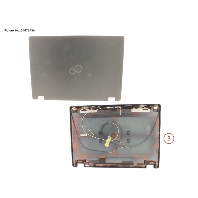 34076436 - LCD BACK COVER ASSY (FHD. W. RGB CAMERA)