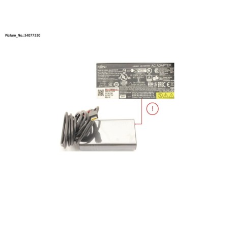 34077330 - AC-ADAPTER 19V 65W (3PIN. TYPE-C) ERP
