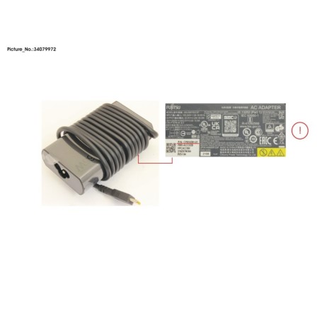 34079972 - AC-ADAPTER 19V 65W (3PIN. TYPE-C) UKCA