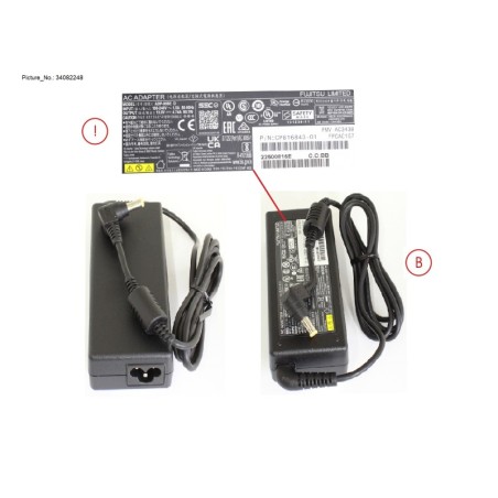 34082248 - AC-ADAPTER 19V 90W (3-PIN) UKCA. TCO9