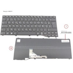 34084716 - KEYBOARD BLACK BELGIUM WIN11 (NEW_FN)