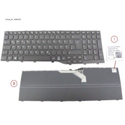 34084720 - KEYBOARD BLACK GREECE WIN11 (NEW_FN)