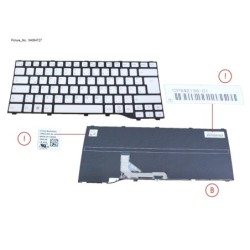 34084727 - KEYBOARD WHITE GERMAN WIN11 (NEW_FN)