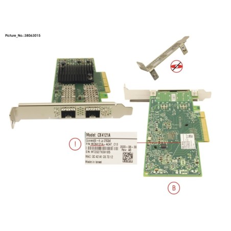 38063015 - PLAN EP MCX4-LX 25GB 2P SFP28 LP. FH