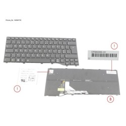 34084733 - KEYBOARD BLACK W. BL SWISS (NEW_FN)