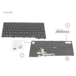 34084734 - KEYBOARD BLACK W. BL US (NEW_FN)