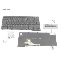 34084738 - KEYBOARD BLACK W. BL TURKEY (NEW_FN)