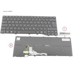 34084739 - KEYBOARD BLACK W. BL E. EURO. (NEW_FN)
