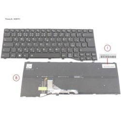 34084741 - KEYBOARD BLACK W. BL CZ.SLV.US (NEW_FN)