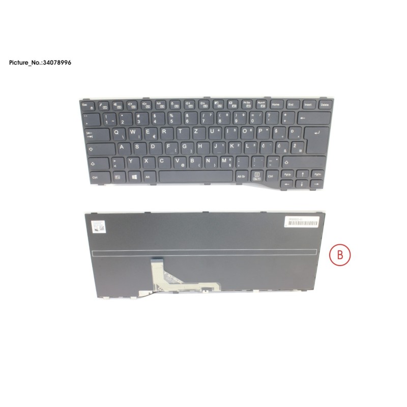 34078996 - KEYBOARD BLACK EASTERN EUROPE WIN10