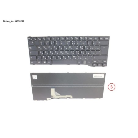 34078992 - KEYBOARD BLACK RUSSIA.US WIN10