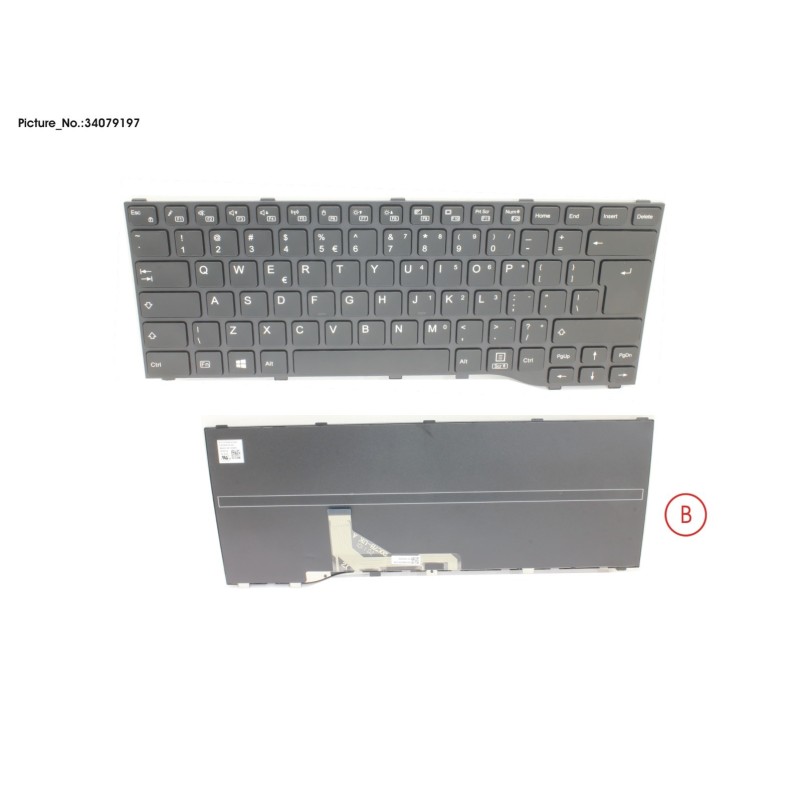 34079197 - KEYBOARD BLACK US WIN10