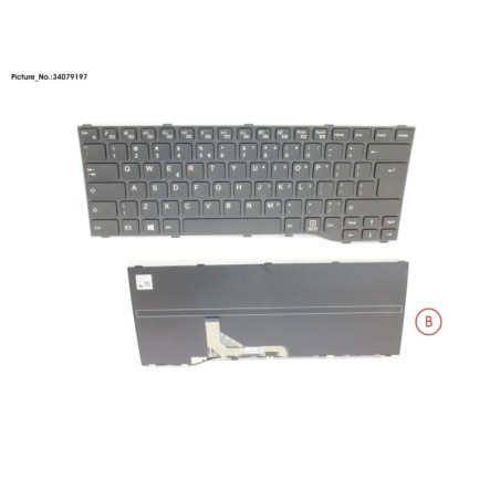 34079197 - KEYBOARD BLACK US WIN10