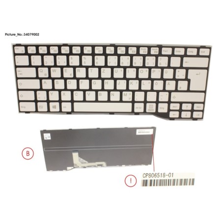 34079002 - KEYBOARD WHITE GERMAN WIN10