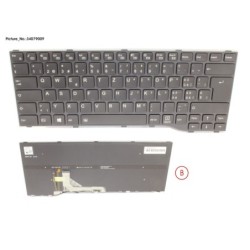 34079009 - KEYBOARD BLACK W. BL SWISS