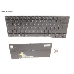 34079003 - KEYBOARD BLACK W. BL GERMAN