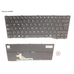 34079007 - KEYBOARD BLACK W. BL SPAIN