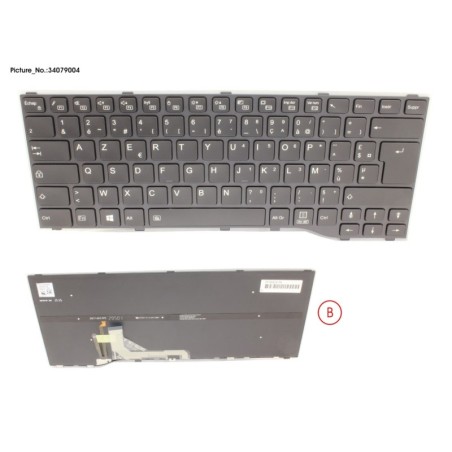 34079004 - KEYBOARD BLACK W. BL FRANCE